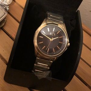 Armani Exchange gold tone men’s watch